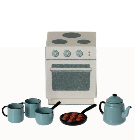 SET DINETTE MADAM BLUES FAVORITES SOURIS MAILEG