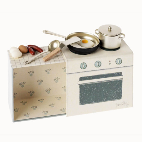 MINIATURE COOKING SET MOUSE MAILEG