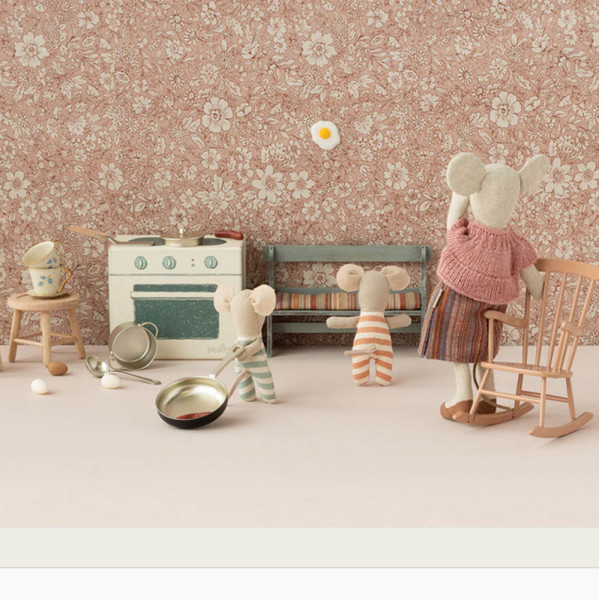 MINIATURE COOKING SET MOUSE MAILEG