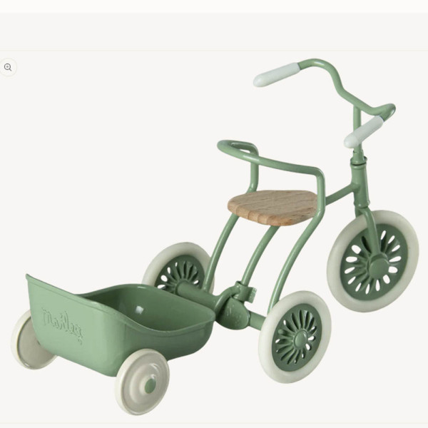 CHARIOT TRICYCLE vert POUR SOURIS MAILEG