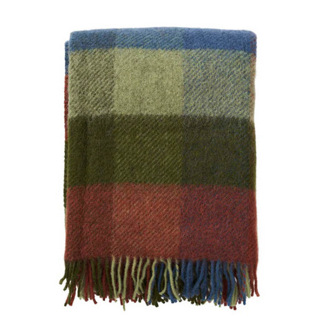 GOTLAND MULTI GREEN WOOL THROW KLIPPAN YLLEFABRIK Ultima Thule webshop GOTLAND MULTI GREEN WOOL THROW KLIPPAN YLLEFABRIK Ultima Thule webshop