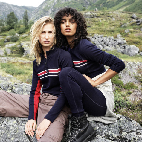 AKSLA BASIC COL ZIP FEMME DALE OF NORWAY Ultima Thule webshop