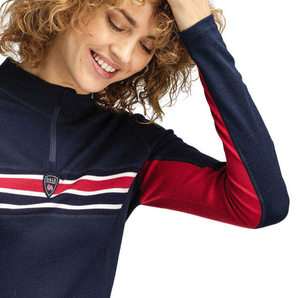 AKSLA BASIC COL ZIP FEMME DALE OF NORWAY Ultima Thule webshop