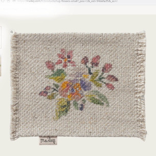 RUG FLOWERS MINIATURE MAILEG