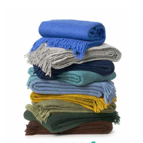 GOTLAND YELLOW WOOL THROW KLIPPAN YLLEFABRIK