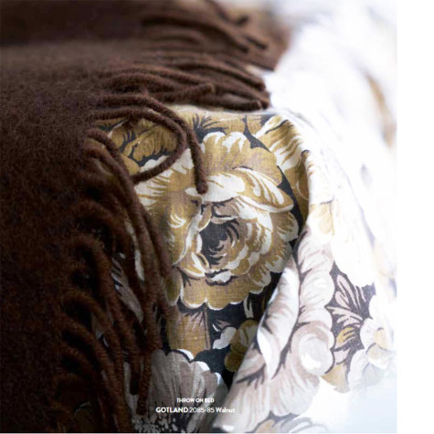 GOTLAND NOIX PLAID LAINE KLIPPAN YLLEFABRIK