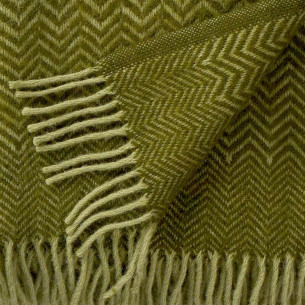 ZIGZAG VERT BASILIQUE PLAID LAINE KLIPPAN YLLEFABRIK 2