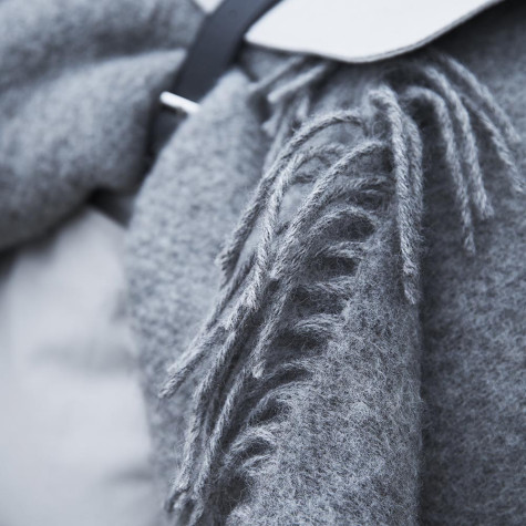 GOTLAND GRIS NATUREL PLAID LAINE KLIPPAN YLLEFABRIK