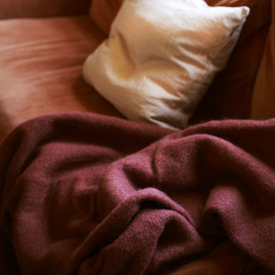 GOTLAND RUST WOOL THROW KLIPPAN YLLEFABRIK