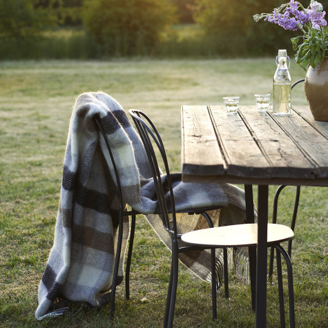 GOTLAND MULTI GREY WOOL THROW KLIPPAN YLLEFABRIK