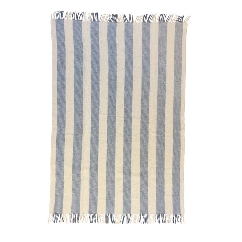 GOTLAND VERTICAL BLEU PLAID LAINE KLIPPAN YLLEFABRIK