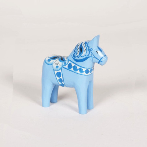CHEVAL DE DALECARLIE BLEU CLAIR 5 CM