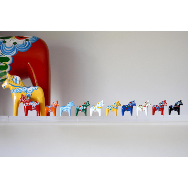DALARNA COLLECTOR GREEN HORSE 5 CM