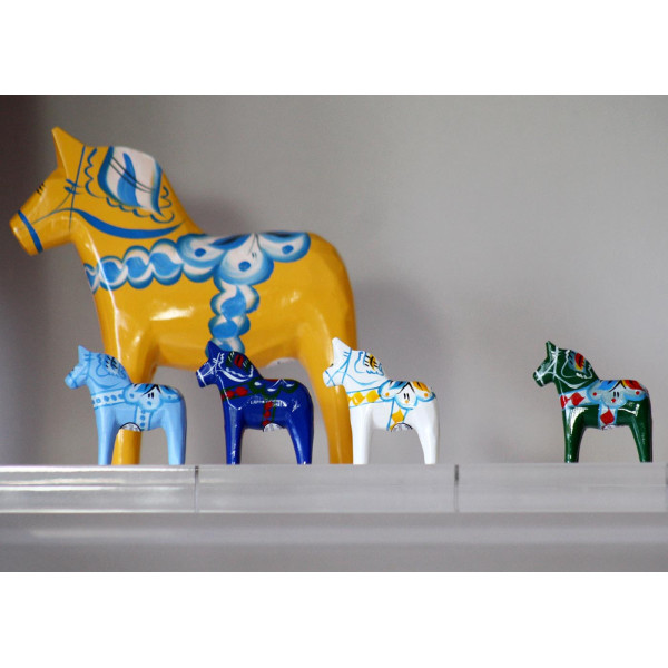 DALARNA COLLECTOR GREEN HORSE 5 CM
