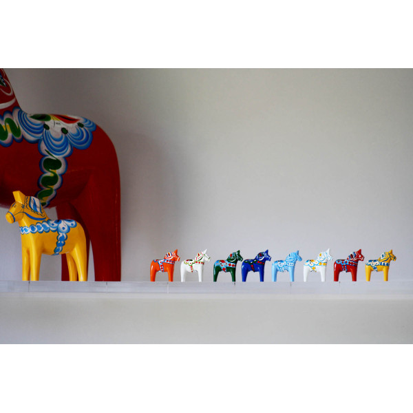 CHEVAL DE DALECARLIE BLEU 5 CM