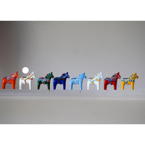CHEVAL DE DALECARLIE BLANC 5 CM