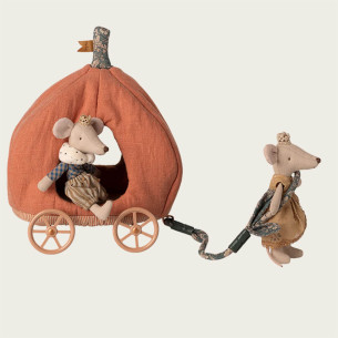 PUMPKIN CARRIAGE FOR MICE MAILEG