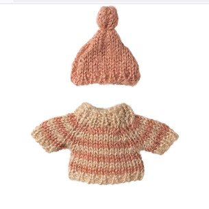 KNITTED SWEATER AND HAT FOR BIG SISTER MOUSE MAILEG 2