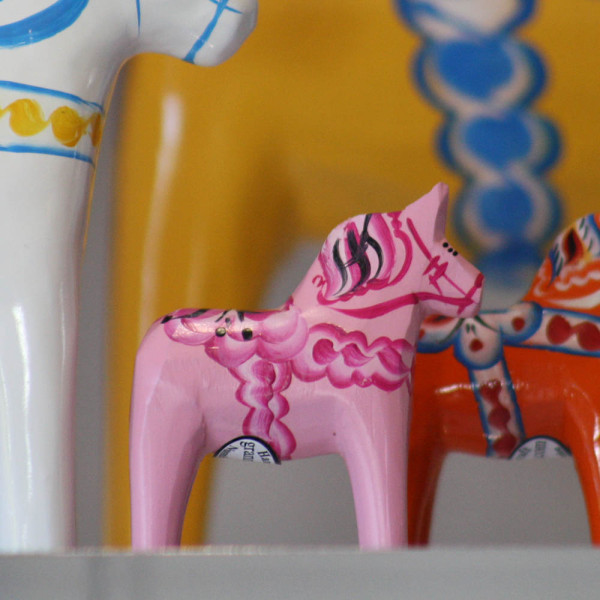 DALARNA PINK HORSE 5 CM