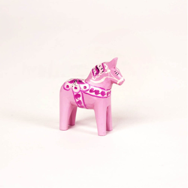 DALARNA PINK HORSE 5 CM