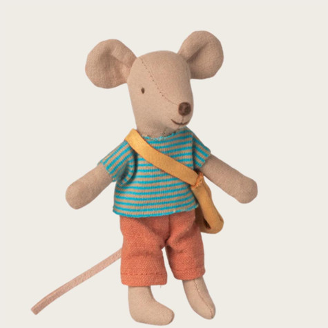 LITTLE BROTHER MOUSE WITH BAG MAILEG - Maileg toys & accessories - image 1