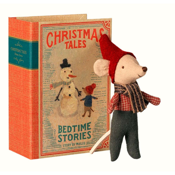CHRISTMAS BABY MOUSE IN BED BOOK